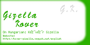 gizella kover business card